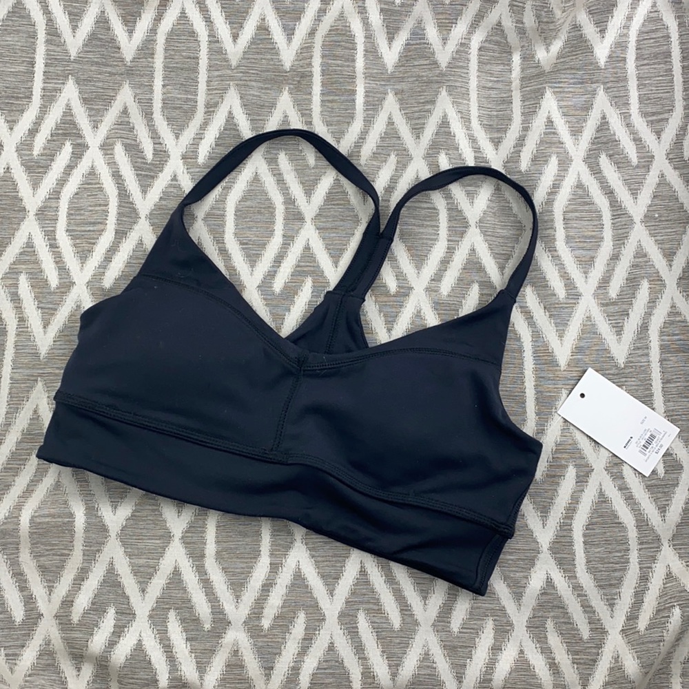 Black Sports Bra Size: Juniors Medium NWT - Picture 1 of 3